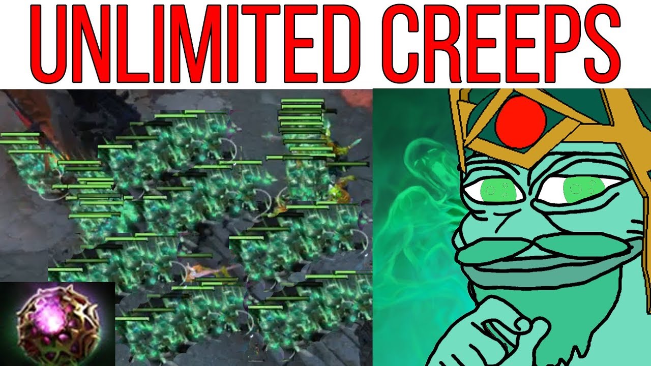 Unlimited Creeps Octarine Core Wraith King build - Goodboy plays Dota 2 New META patch 7.21c