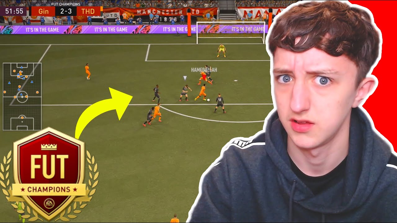 Using the END TO END camera angle in FUT CHAMPS... | FIFA 21