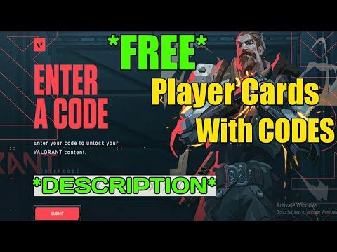 Valorant Player Card With Codes || How to Redeem Valorant Player Cards For Free
