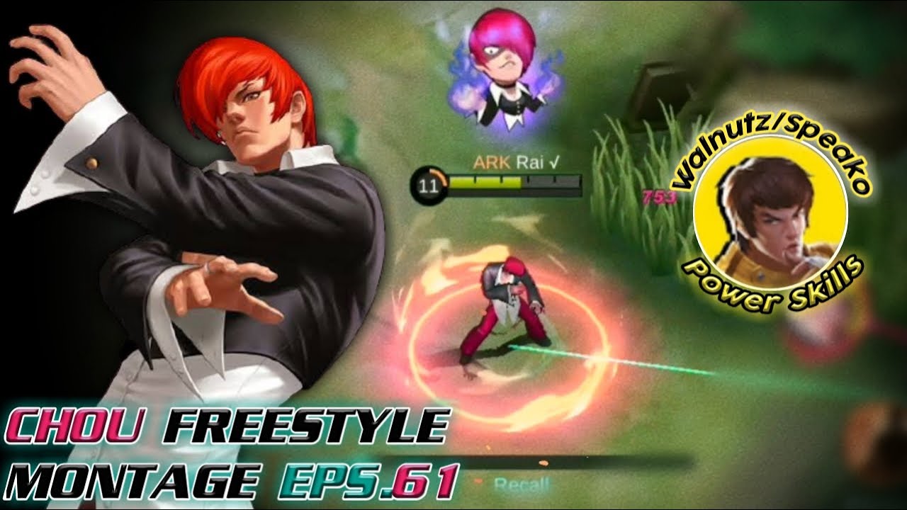 WALNUTZ/SPEAKO POWER SKILL'S WITH ME! CHOU MONTAGE #61 MOBILE LEGENDS FREESTYLE @walnutz