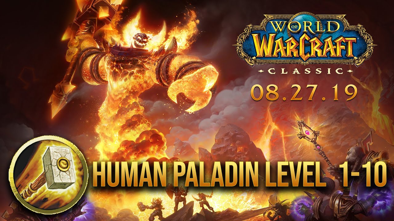 WORLDS FIRST CLASSIC WOW BETA FOOTAGE! PALADIN 1-10 LEVELLING ROUTE!