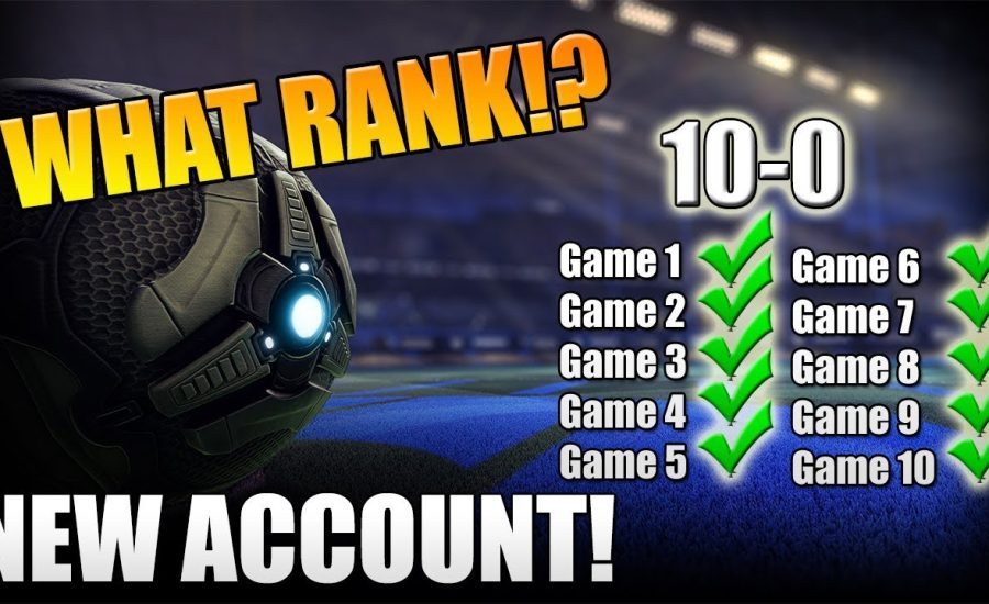 We Went 10-0 in Rocket League Ranked Placement Games! Brand New Accounts! What Rocket League Rank?!