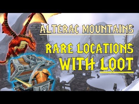 WoW Classic - Rare Mob Locations + UNIQUE LOOT - Alterac Mountains