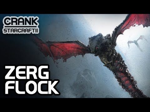 Zerg Flock vs Terran - StarCraft 2
