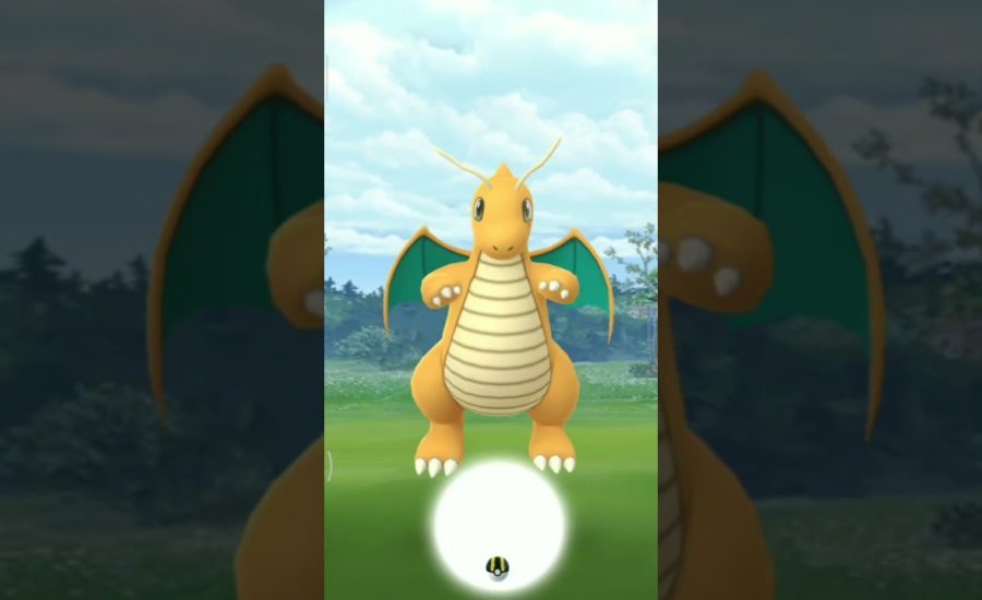 catching a wild Dragonite # DRADONITE #POKEMON GO|high cp above 2500