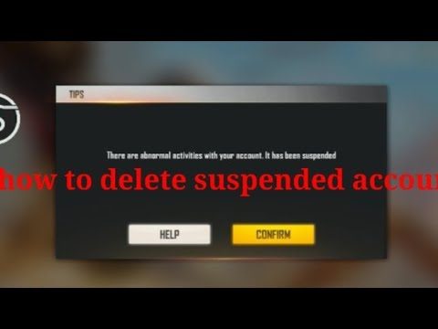 how to delete suspended guest  account of free fire #freefire