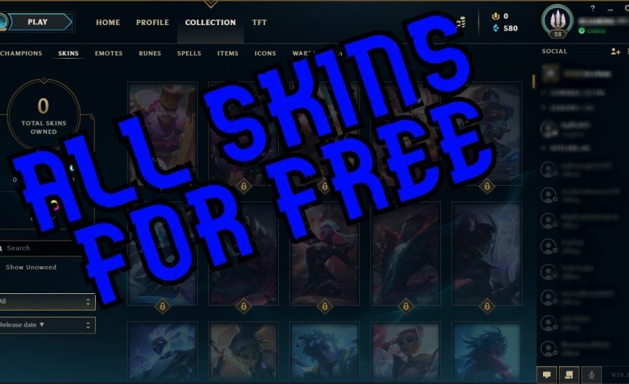 how to get skins for free league of legends