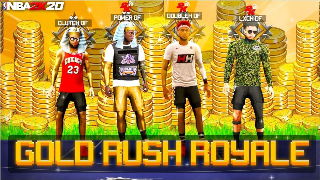 i hosted a NEW DF GOLD RUSH ROYALE EVENT! Which LEGEND can get the most VC with RANDOMS? (NBA2K20)