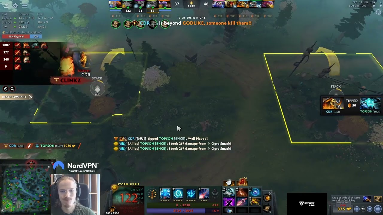 "LOST GAME TO OGRE SMASH" -- TOPSON | DOTA 2 Clips #Shorts