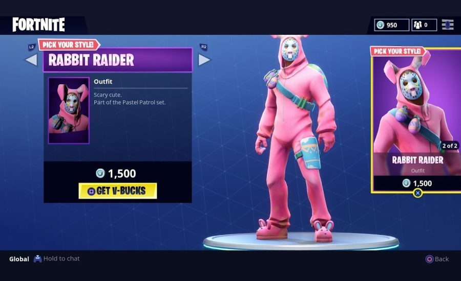 "RABBIT RAIDER"- FORTNITE NEW OUTFIT