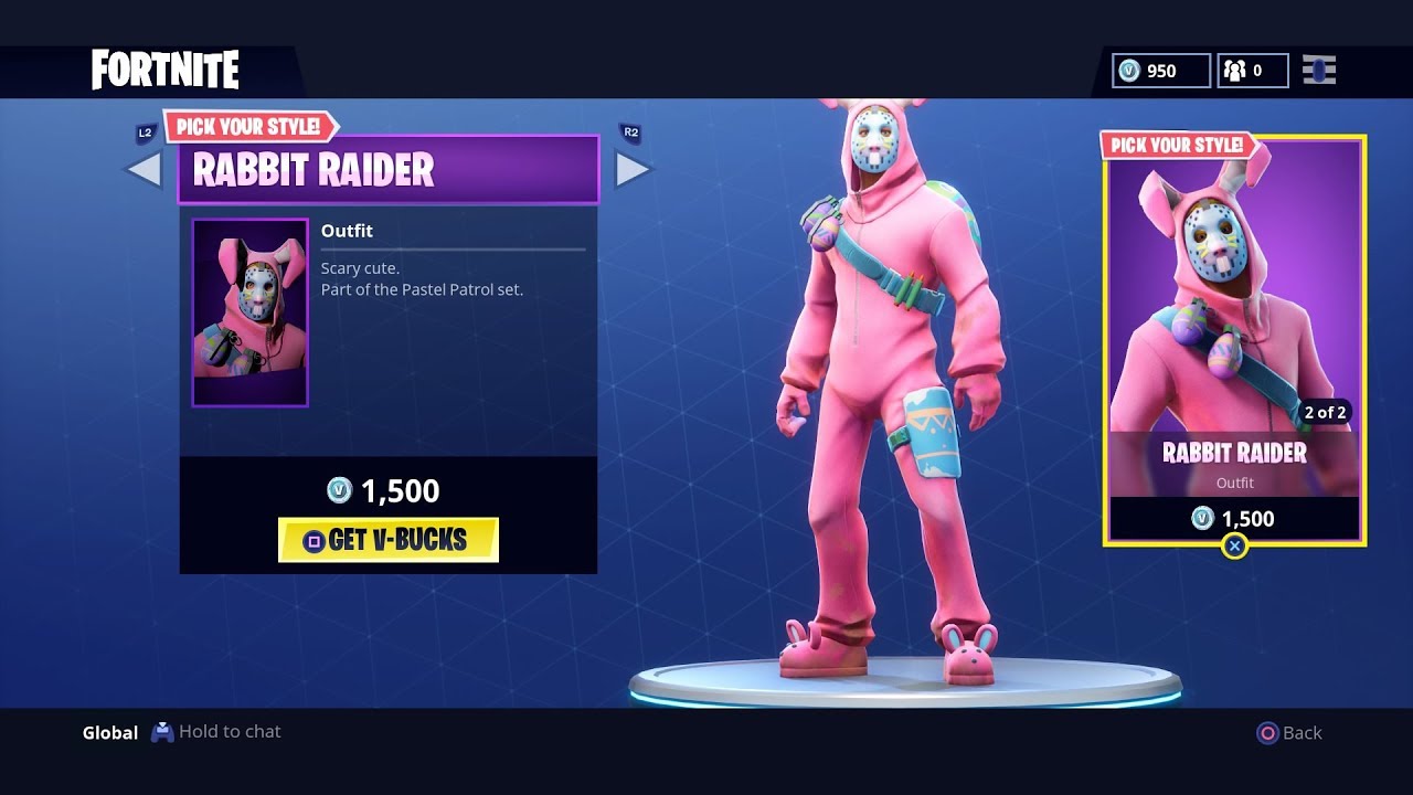 "RABBIT RAIDER"- FORTNITE NEW OUTFIT