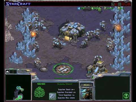 starcraft burning ground partida contra la IA