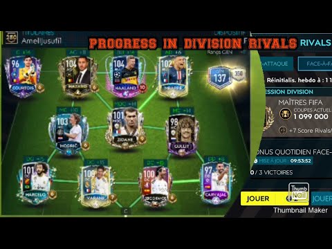 trying to progress in fifa mobile division rivals