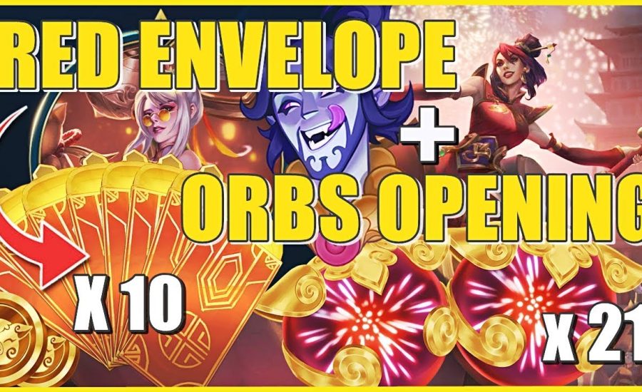 x21 NEW LUNAR REVEL ORBS OPENING + x10 RED ENVELOPE !! WORTH IT ? REVEL GRAB BAG ! League of Legends