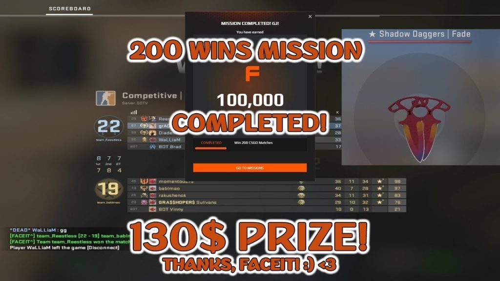 100 000 FACEIT POINTS @ 200 WINS mission COMPLETED! +130$ | Moments of the Week Ep. 20 @ 9 ACE's!