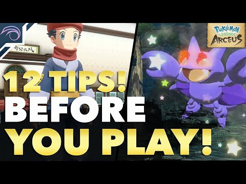 12 TIPS AND THINGS YOU NEED TO KNOW BEFORE PLAYING Pokemon Legends Arceus!
