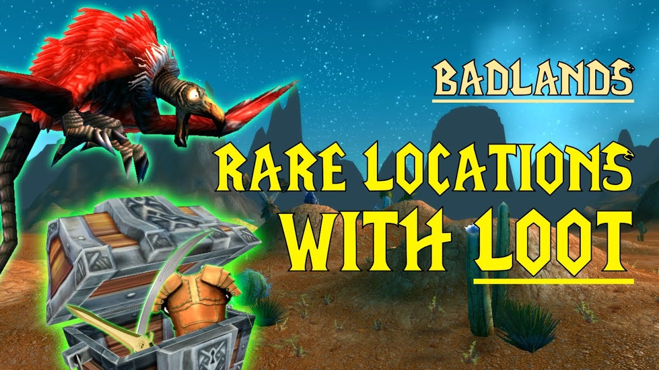 WoW Classic - Rare Mob Locations + UNIQUE LOOT - Badlands