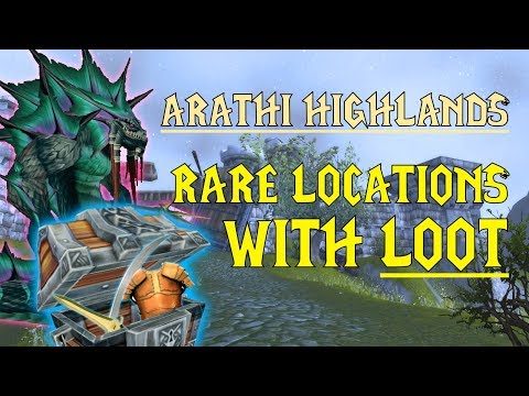 WoW Classic - Rare Mob Locations + UNIQUE LOOT - Arathi Highlands