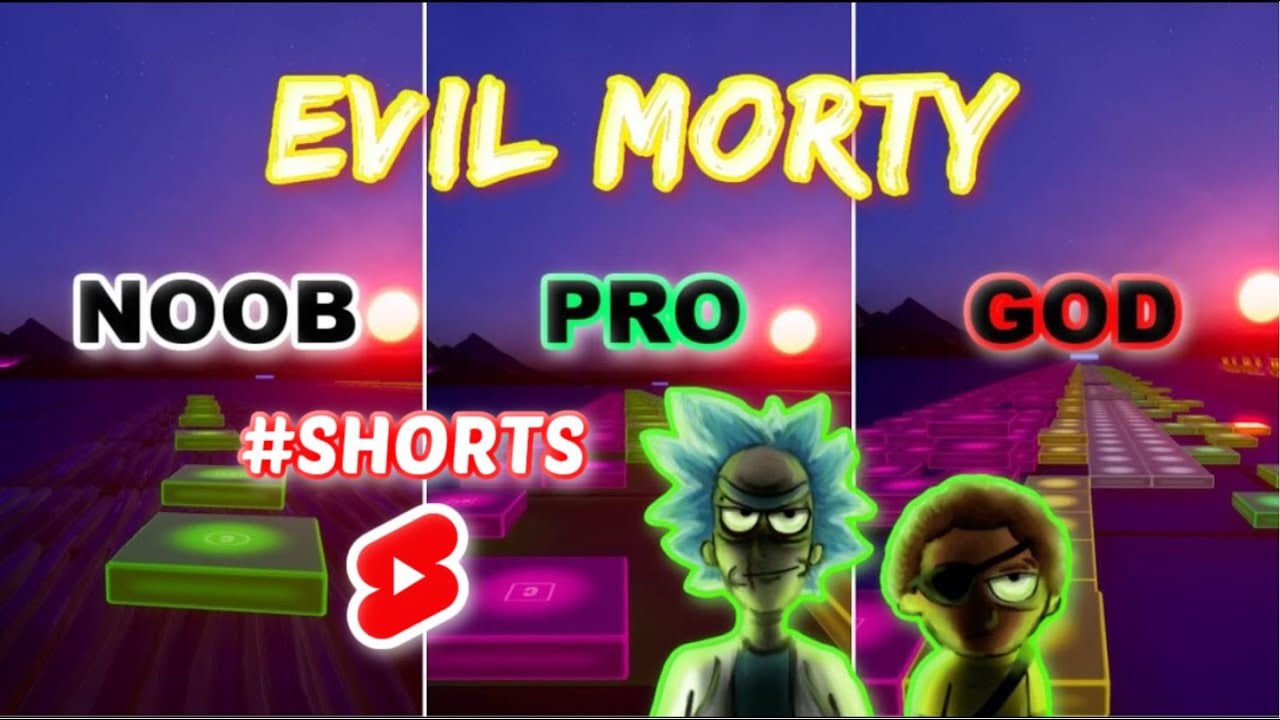 Rick and Morty - Evil Morty Theme - Noob vs Pro vs God (Fortnite Music Blocks) #shorts