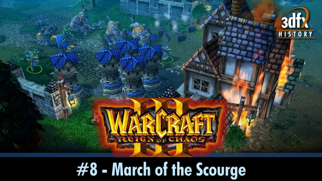 3dfx Voodoo 5 6000 AGP - Warcraft III: RoC - #8 - March of the Scourge [Gameplay/60fps]