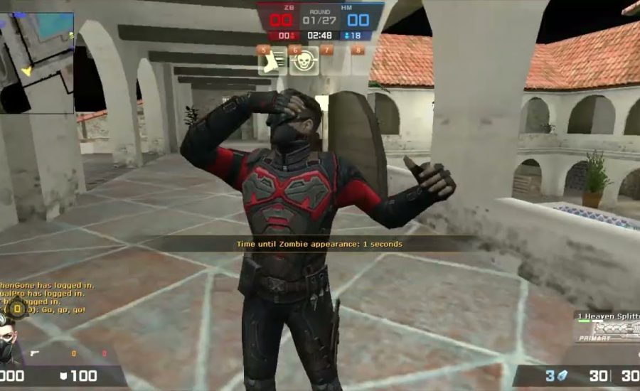 Counter-Strike Nexon: - Studio Zombie Hero Mod Online Gameplay on Hacienta Map