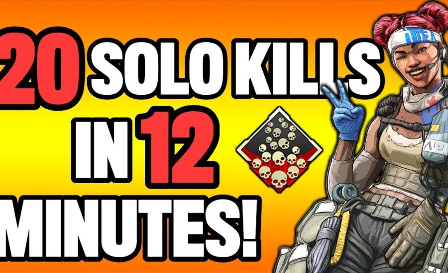 20 SOLO KILLS IN 12 MINUTES! (Apex Legends PS4)