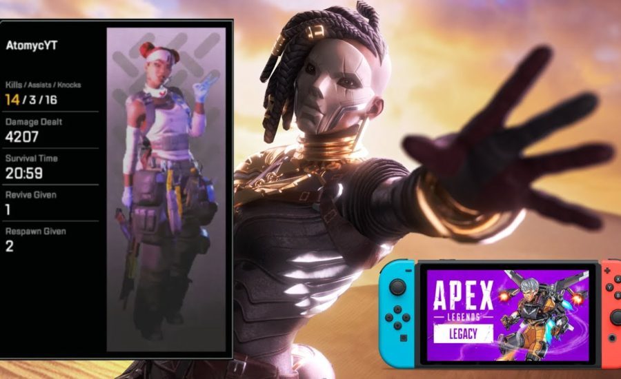 4000 Damage Ranked Game on Nintendo Switch! Apex Legends Season 9 Gameplay