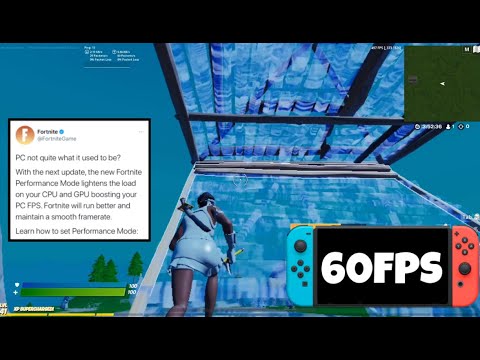 60FPS on Nintendo Switch is POSSIBLE with *NEW* Performance Mode in Fortnite!