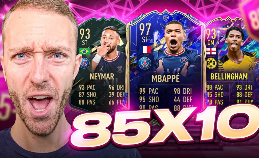 85 x 10 PACKS ON REPEAT! FIFA 22 Ultimate Team