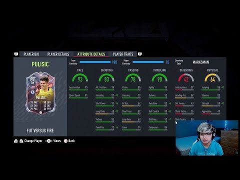 87 VERSUS FIRE PULISIC REVIEW! FIFA 22 ULTIMATE TEAM