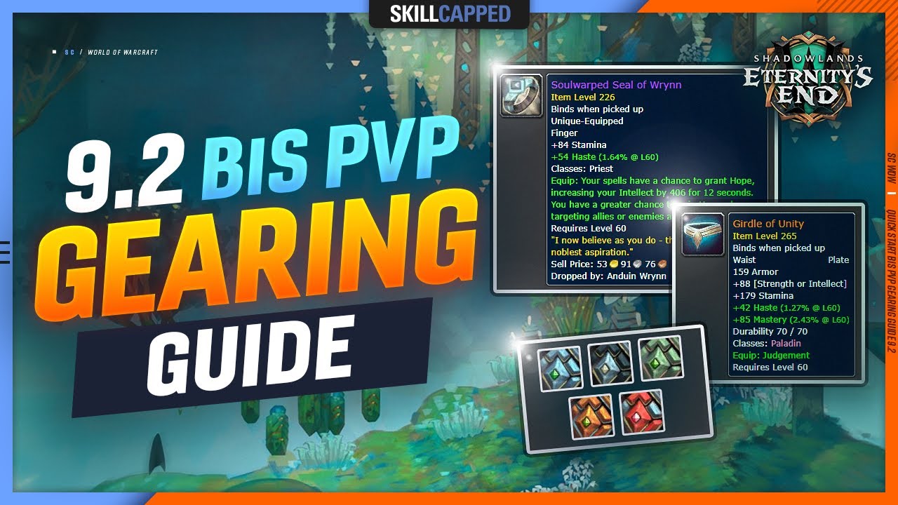 9.2 QUICK START BiS PvP GEARING GUIDE! | DOUBLE LEGENDARIES, TIER SETS, CONDUITS + MORE!