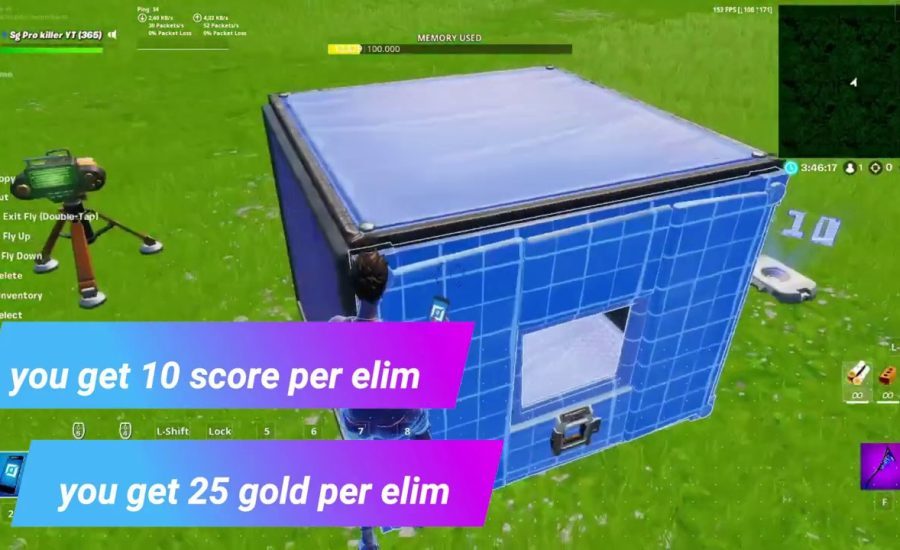 A vending machine on score + gold | fortnite creative