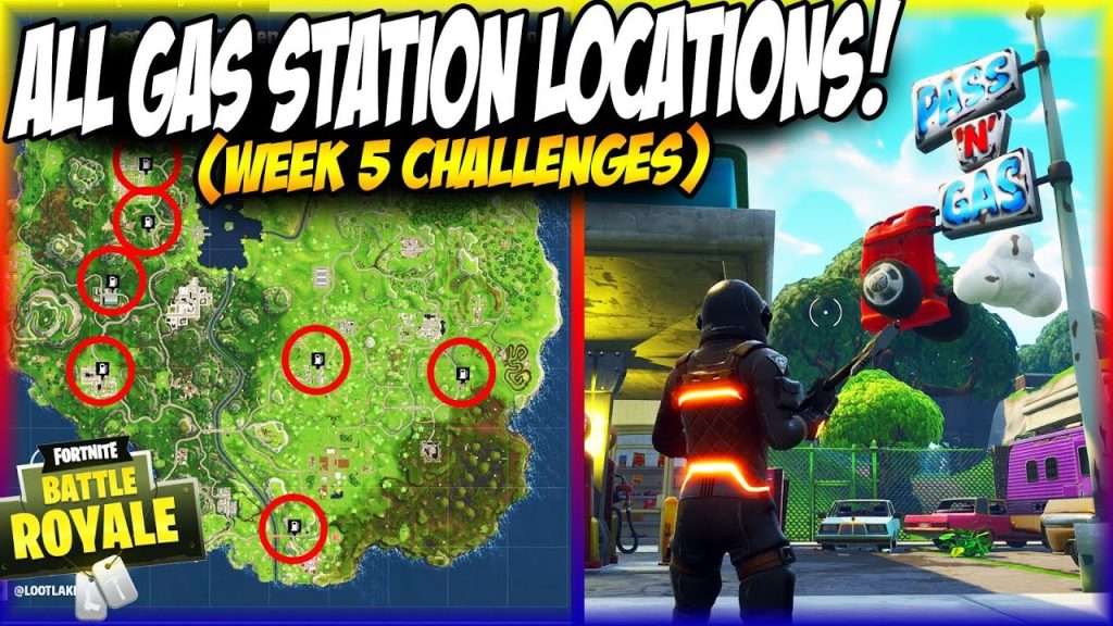 ALL GAS STATION LOCATIONS IN FORTNITE! | Fortnite Week 5 Challenges Tips!