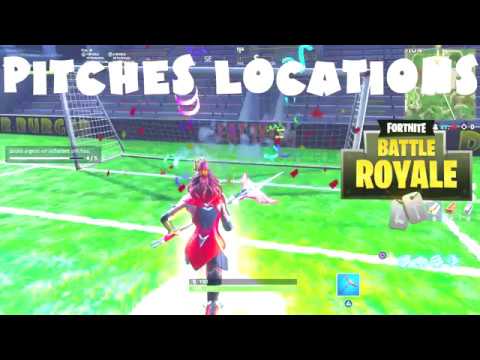 ALL Pitches Locations, Score a Goal Challenge - Fortnite Battle Royale Season 4 - Week 7