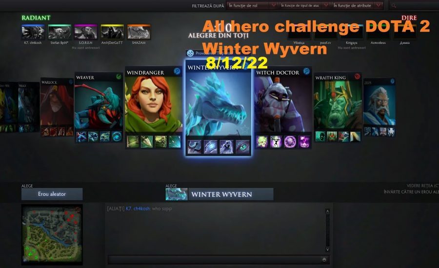 All hero challenge DOTA 2   Winter Wyvern