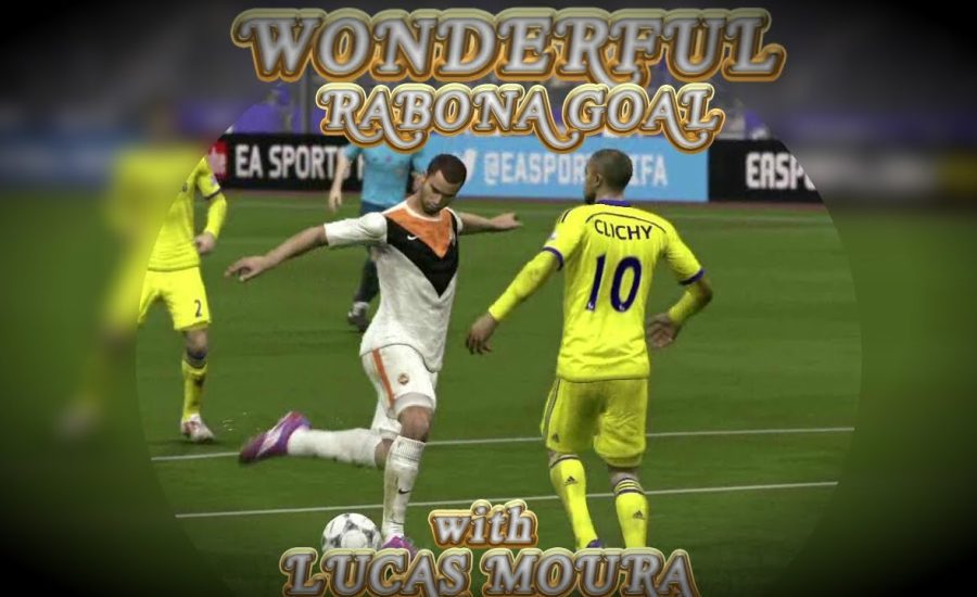 Amazing and wonderful rabona goal with Lucas Moura (Fifa 15 version)