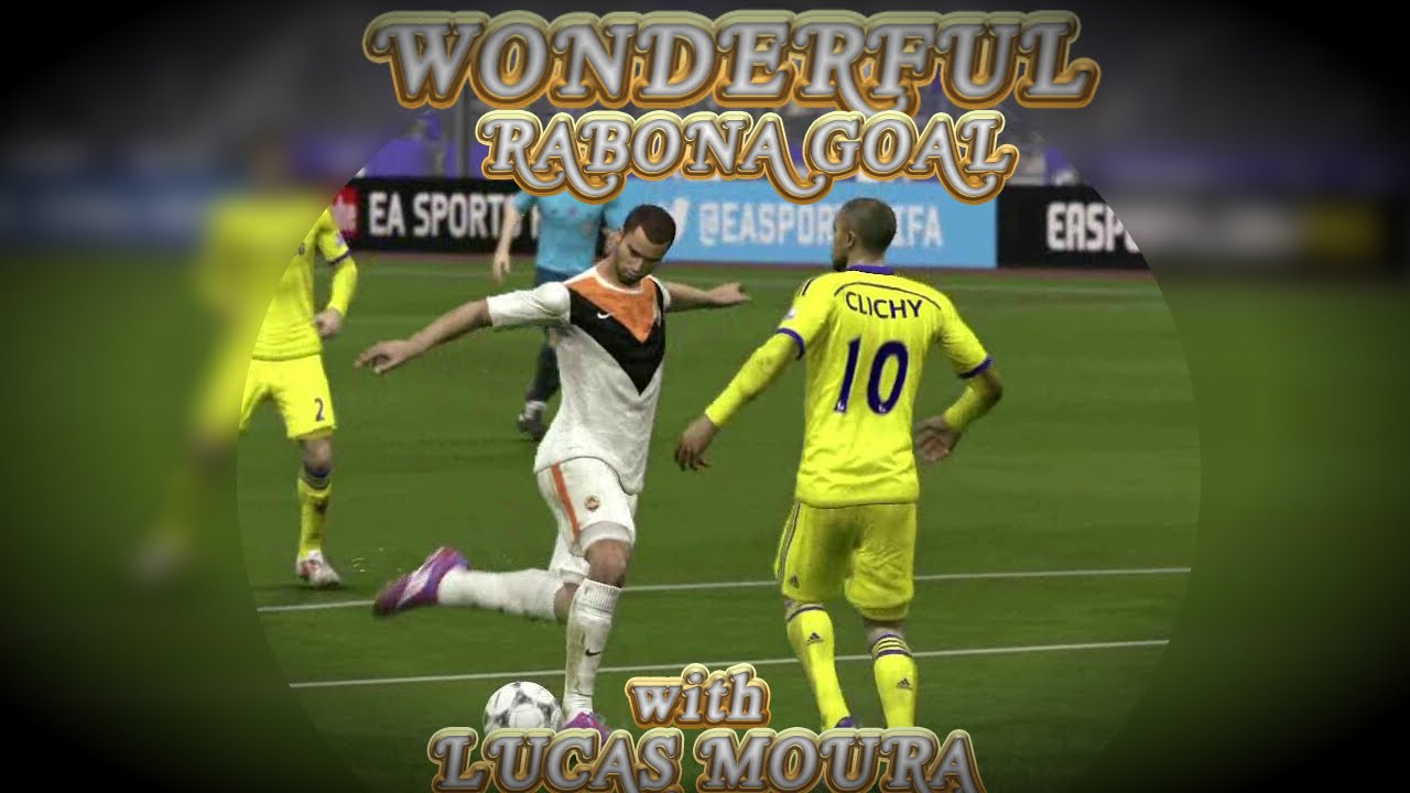 Amazing and wonderful rabona goal with Lucas Moura (Fifa 15 version)