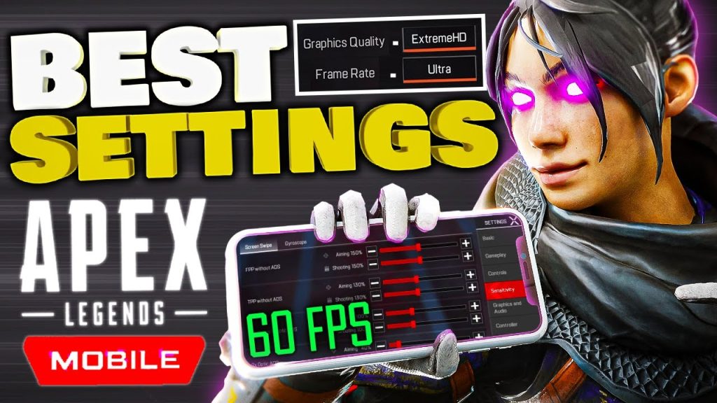 Apex Mobile BEST Settings For NO LAG And BETTER AIM! (60 FPS)