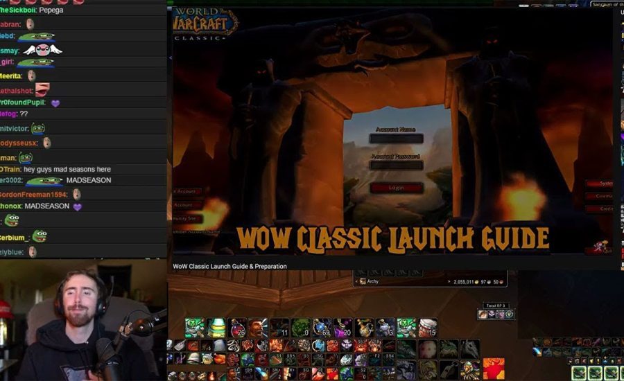 Asmongold reacting to MadSeasonShow's "WoW Classic Launch Guide & Preperation"