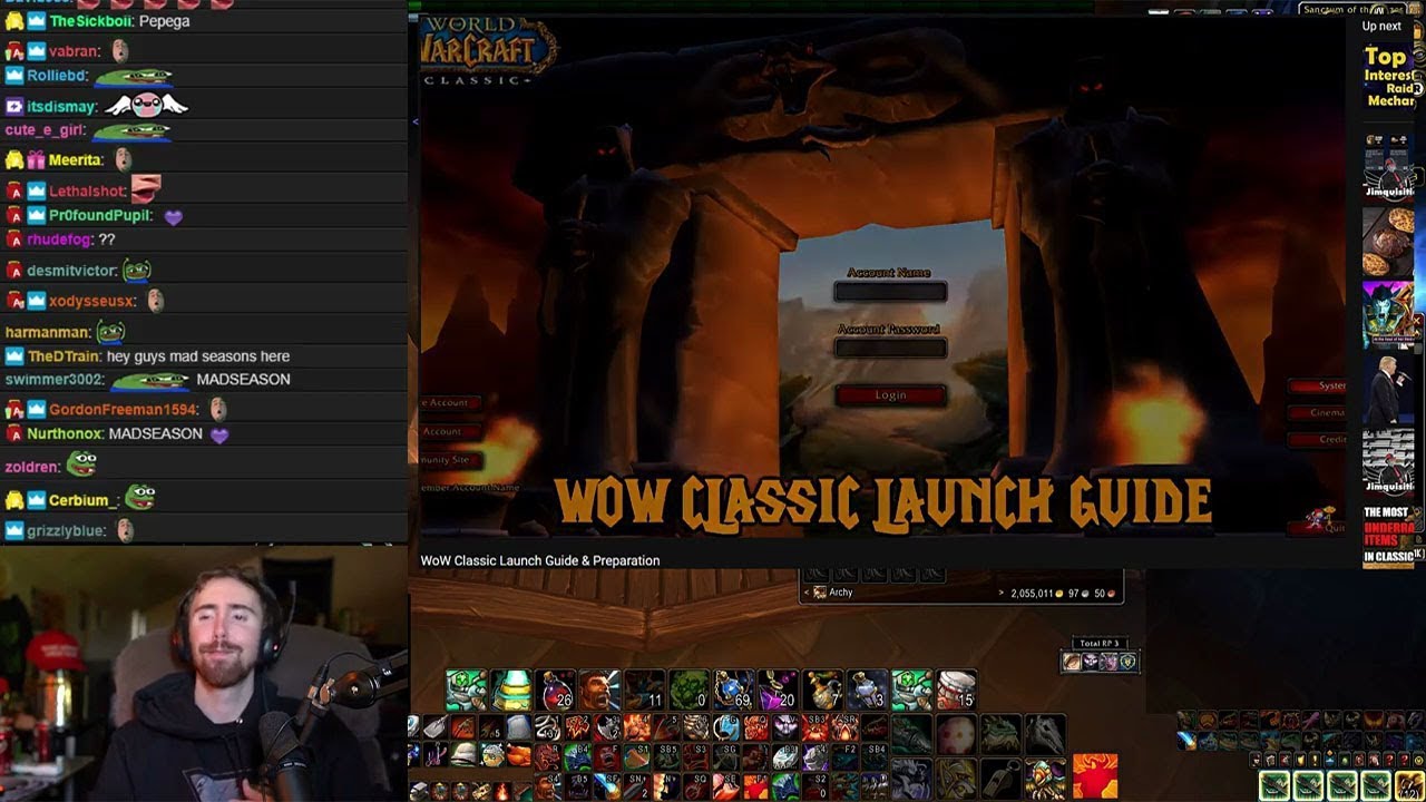 Asmongold reacting to MadSeasonShow's "WoW Classic Launch Guide & Preperation"