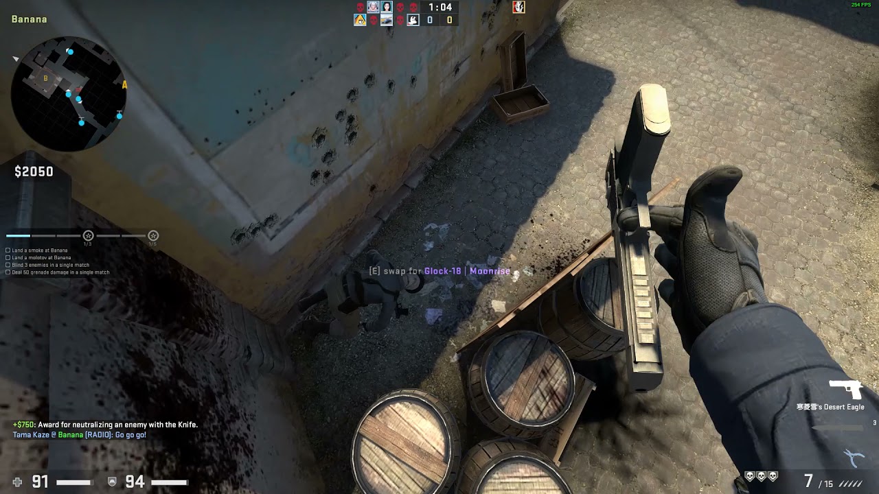 Banana Countering T Offensive strategy. CSGO