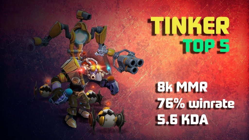 ChYuan dota2 Tinker 8k MMR. Top 5 ranking. KDA 23-3-18