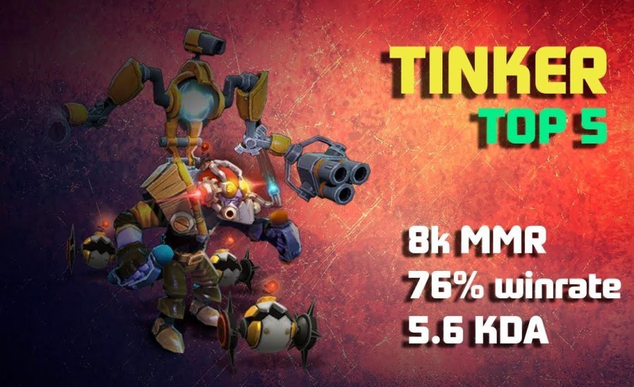 ChYuan dota2 Tinker 8k MMR. Top 5 ranking. KDA 23-3-18