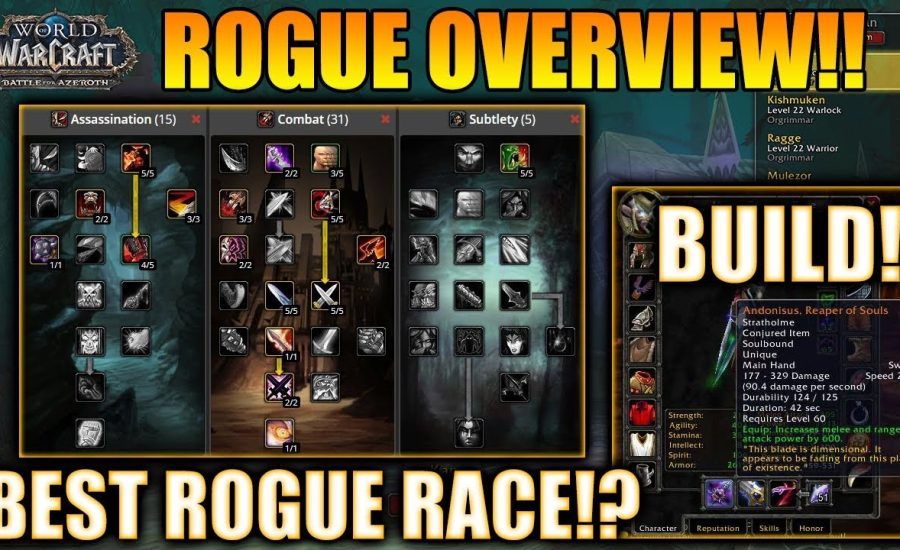 Classic WOW - Rogue Overview - Best Rogue Race, Spec, & Build! WOW Classic Rogue Guide in Vanilla!