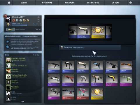 Counter strike  Global Offensive marbel fade drop on 1st box !