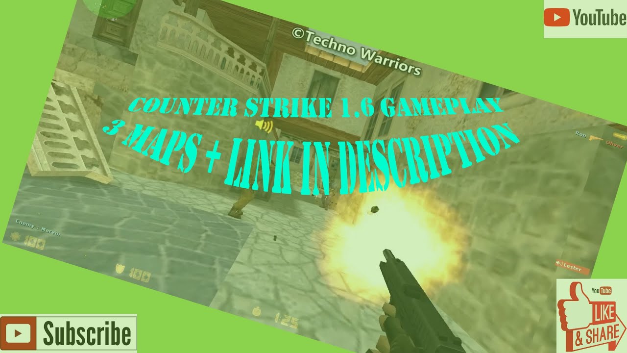 Counter strike V1.6 gameplay|3 Maps| De_dust2|de_torn|cs_747| Link In description |