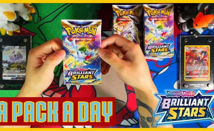 *Day 2 Pack 2* Pokemon Brilliant Stars Opening A Booster Pack A Day Until I Complete My Master Set!