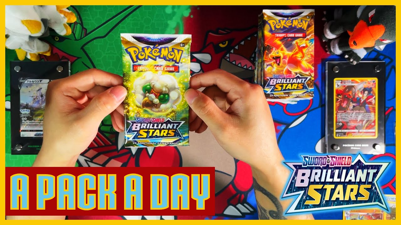*Day 21 Pack 21* Pokemon Brilliant Stars Opening A Booster Pack A Day Until I Complete My Master Set