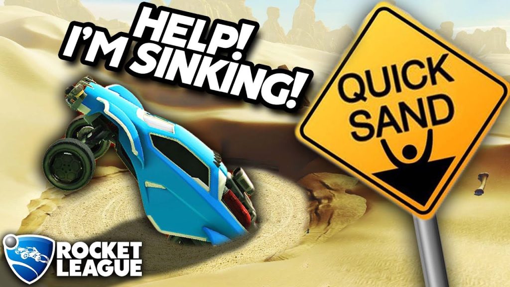 Don't FALL in the QUICK SAND! *NEW* Rocket League Sumo