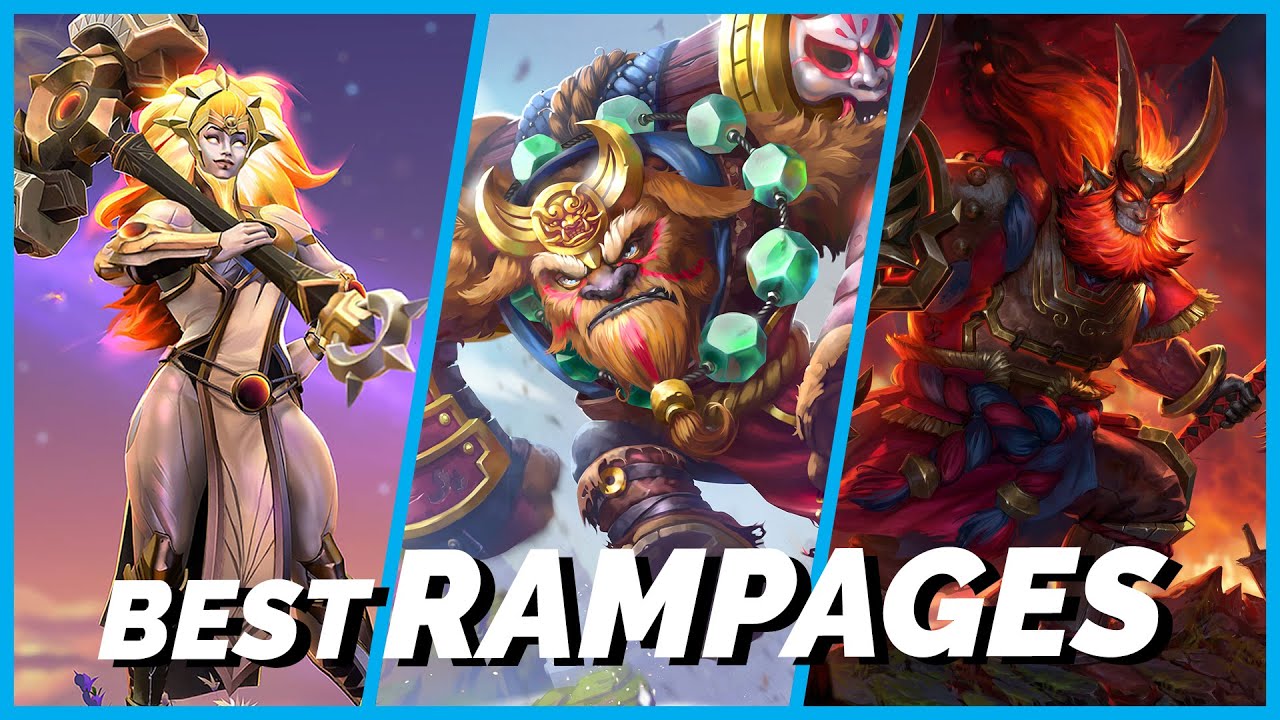 Dota 2 Best Rampages Dawnbreaker, Earthshaker & Mars (2021)